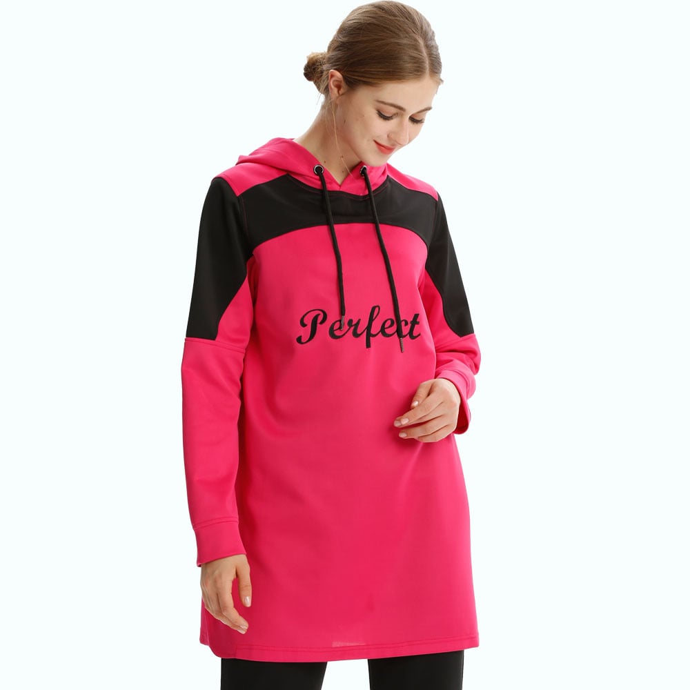 Casual Loose Pullover Hoodie for Muslim Wear