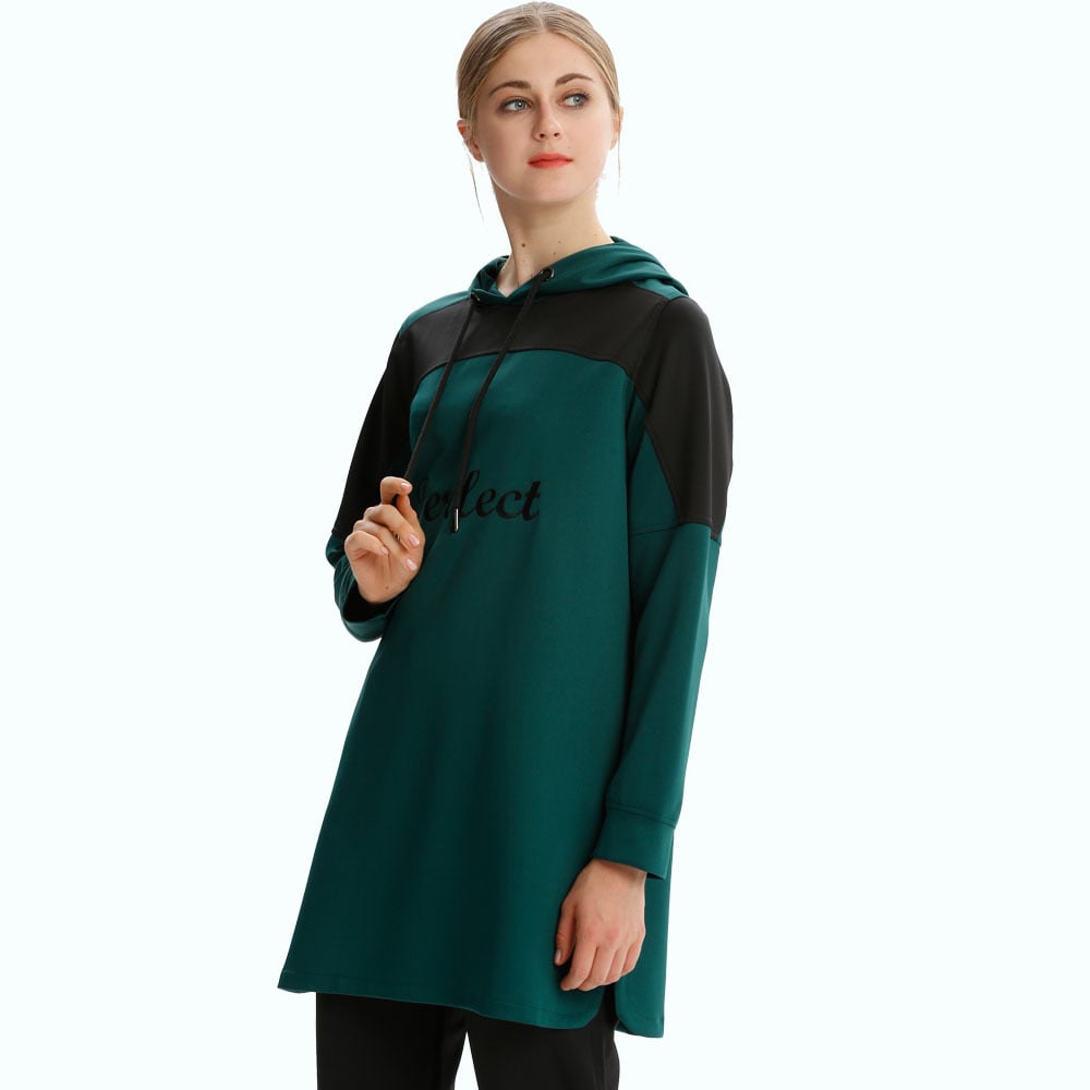 Casual Loose Pullover Hoodie for Muslim Wear