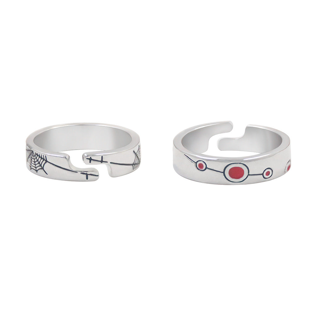Unisex Anime Pattern Impression Ring