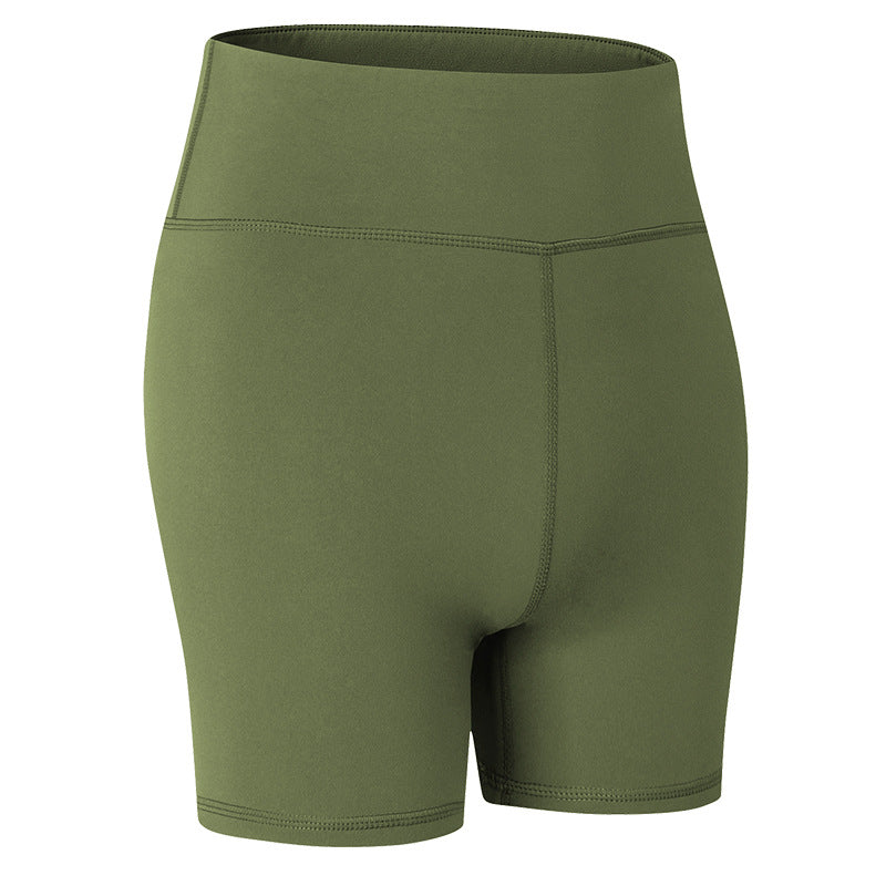 Camouflage Print Stretch Yoga Shorts for Fitness