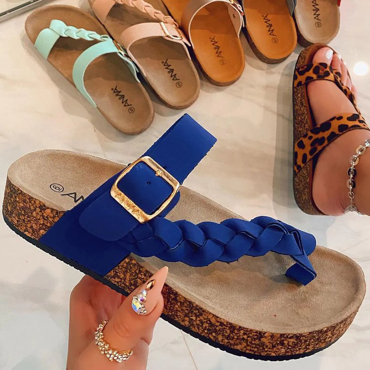 Cork Flip Flops for Women - Summer Fashion Sandals