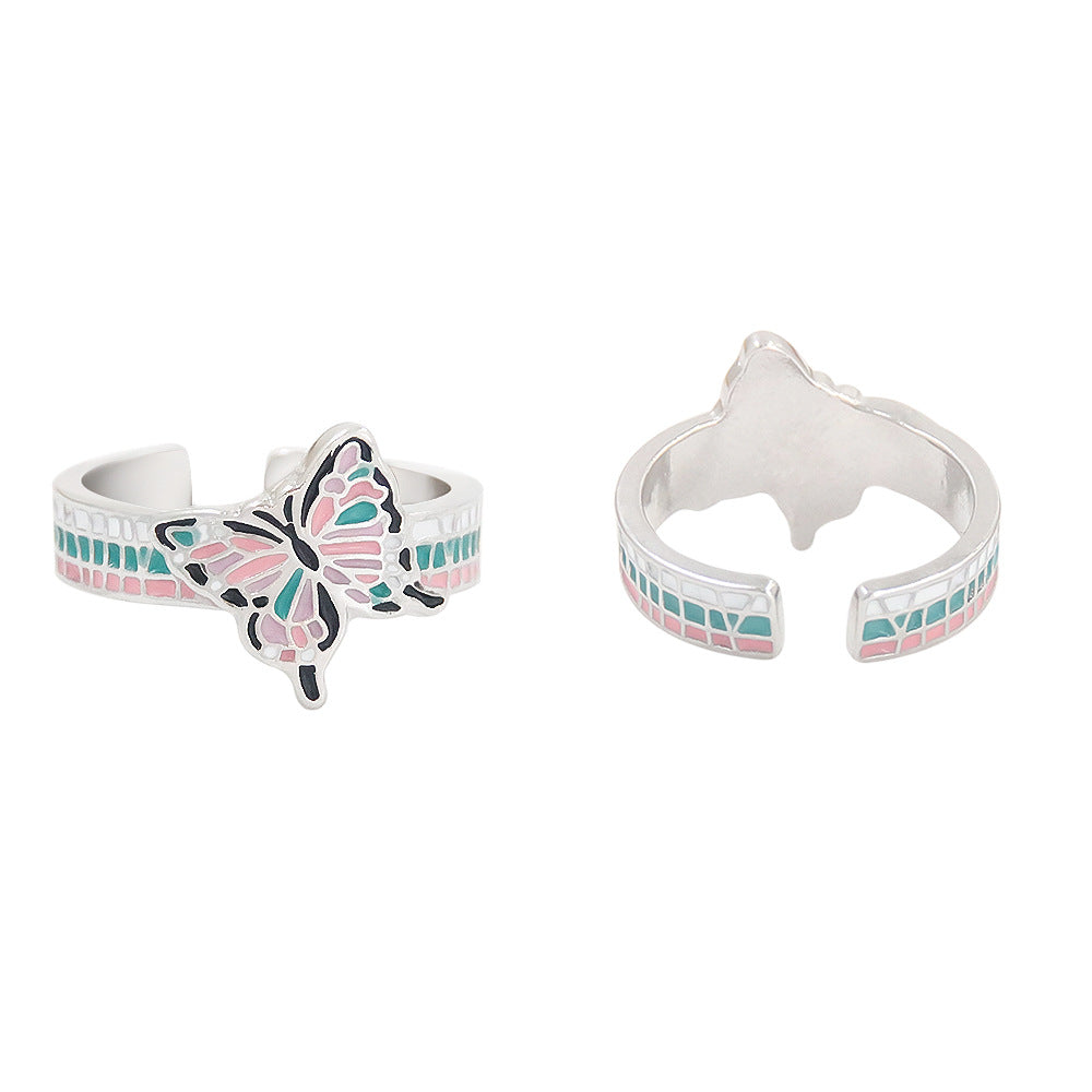 Unisex Anime Pattern Impression Ring