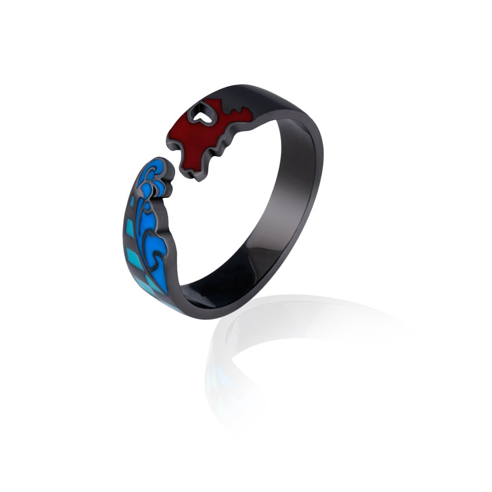 Unisex Anime Pattern Impression Ring