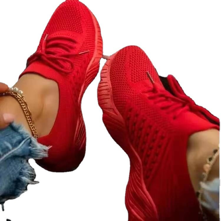 2022 Spring Autumn New Women's Knitted Air Cushion Shoes