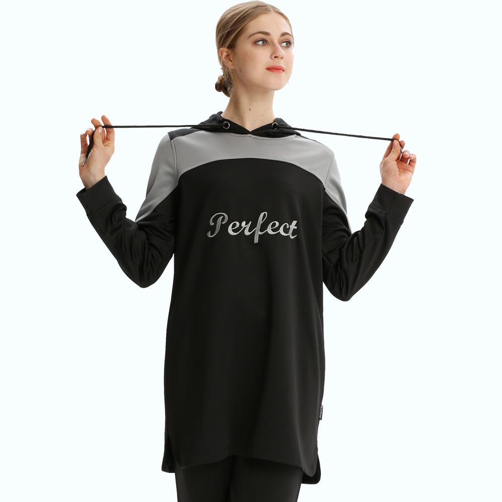 Casual Loose Pullover Hoodie for Muslim Wear