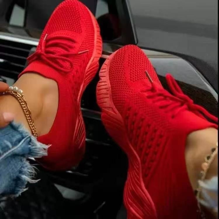 2022 Spring Autumn New Women's Knitted Air Cushion Shoes