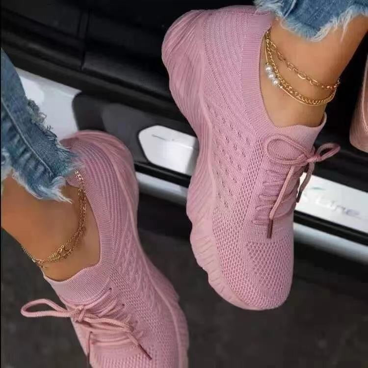2022 Spring Autumn New Women's Knitted Air Cushion Shoes